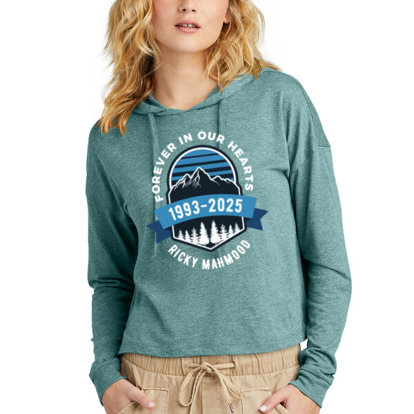 District® Women’s Perfect Tri® Midi Long Sleeve Hoodie - Printed Logo Thumbnail