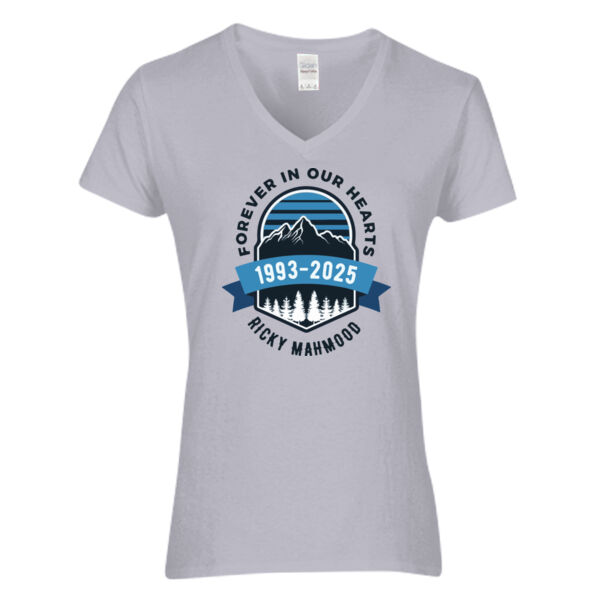 Women's Heavy Cotton™ V-Neck T-Shirt - Printed Logo Thumbnail
