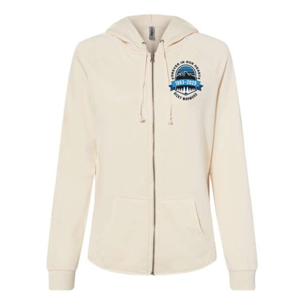 Women's California Wave Wash Full-Zip Hooded Sweatshirt - Printed Logo Thumbnail