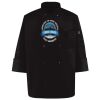 Ten Pearl Button Black Chef Coat Thumbnail